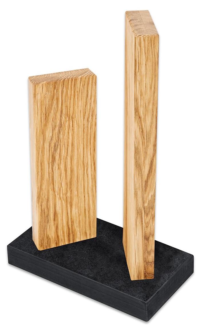 Magnet-Messerblock Eiche Granit 4 Messer 18x10x28-30 cm