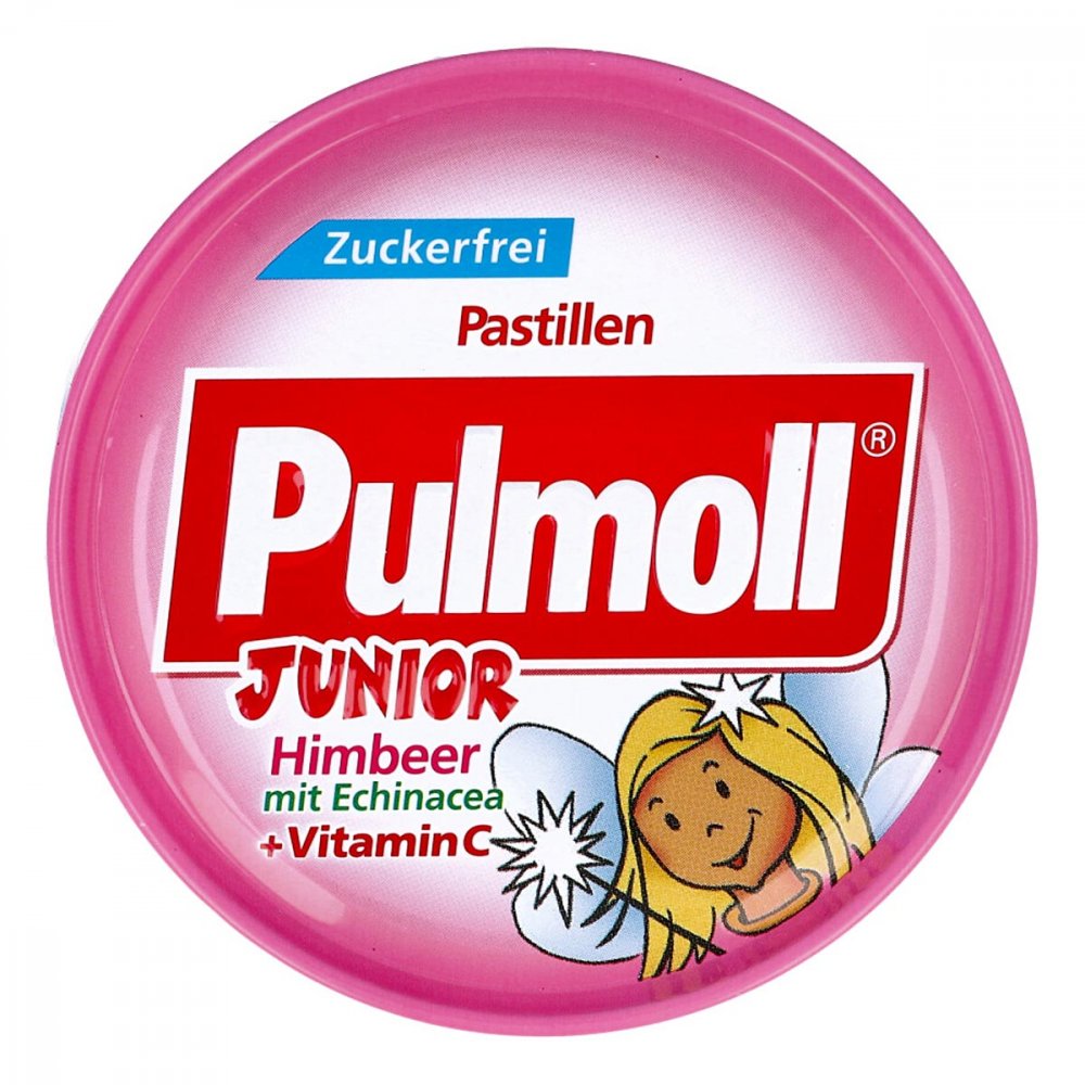 sanotact GmbH Pulmoll Junior Himbeer mit Echinacea ohne Zucker Bonbons 09155997