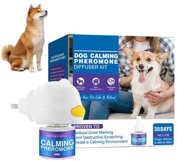 Inspired Living CalmPaws Pet Pheromone Diffuser 48ml Cat Calming Diffuser & Dog Anxiety Relief Plug In dog