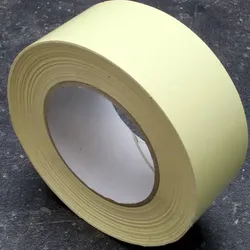 Doppelseitiges PE-Gewebeklebeband, sehr starker Kautschukkleber, GW-ES25 50 mm, Papier, weiß