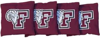 Skip's Garage Red Fordham Univertsity Rams Cornhole Bags
