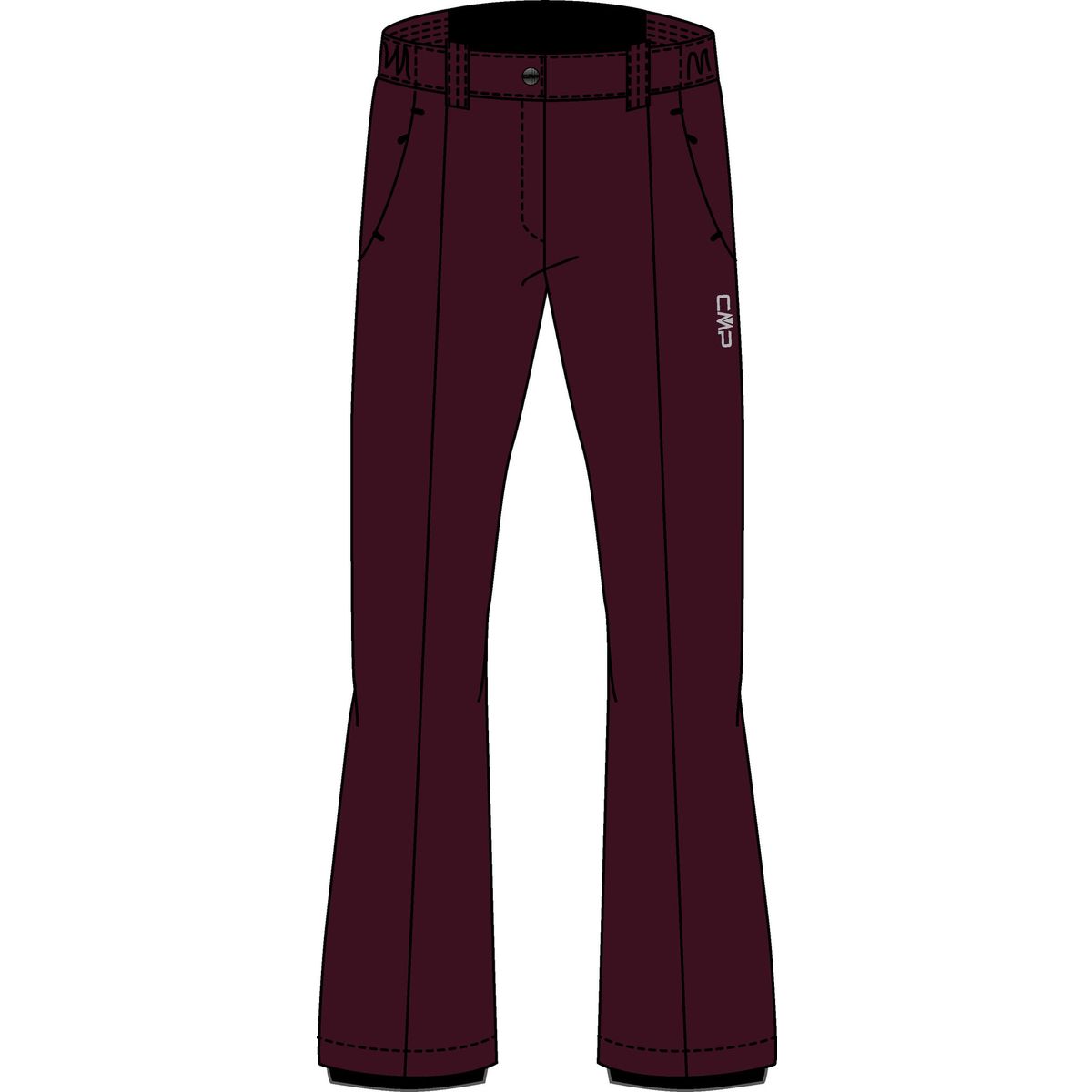 CMP Woman Ski Ski Pant black berry (C595) 36 3W20636-C595-36