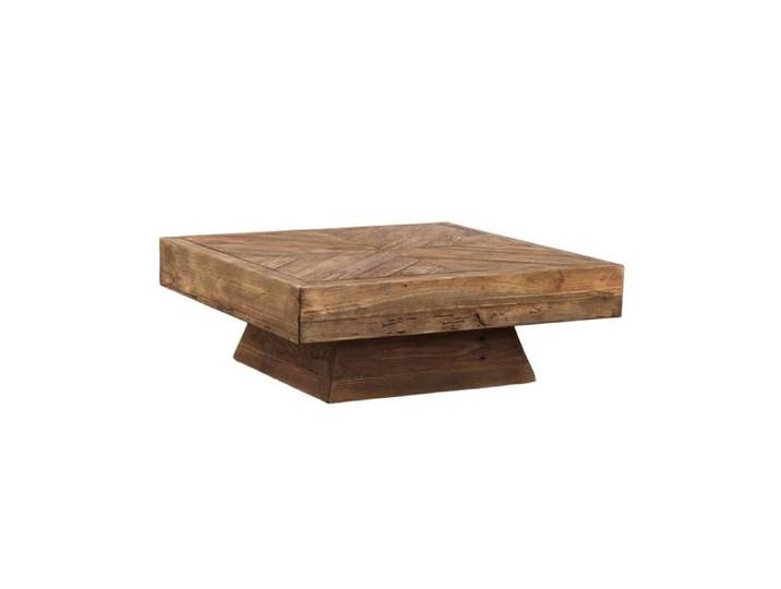 Table basse carrée en bois recyclé Blaise