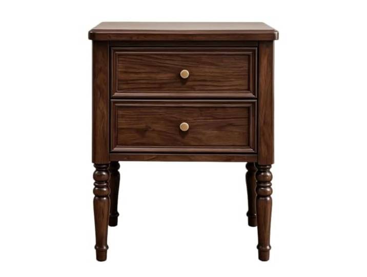 Nachttisch aus massivem Eschenholz, Aufbewahrung, Schlafzimmer Nachttisch aus Holz, lila Kastanie, verschiedene Größen, 20 kg(Brown)