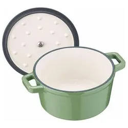 Moneta Auflaufform Set 2 Griffe 14cm mit, Pfanne + Kochtopf, Grün