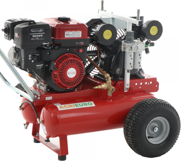 AgriEuro Premium Premium Line Texas 900 - Benzin-Kolbenkompressor - Sbaraglia-Motor SC420 - 14 PS