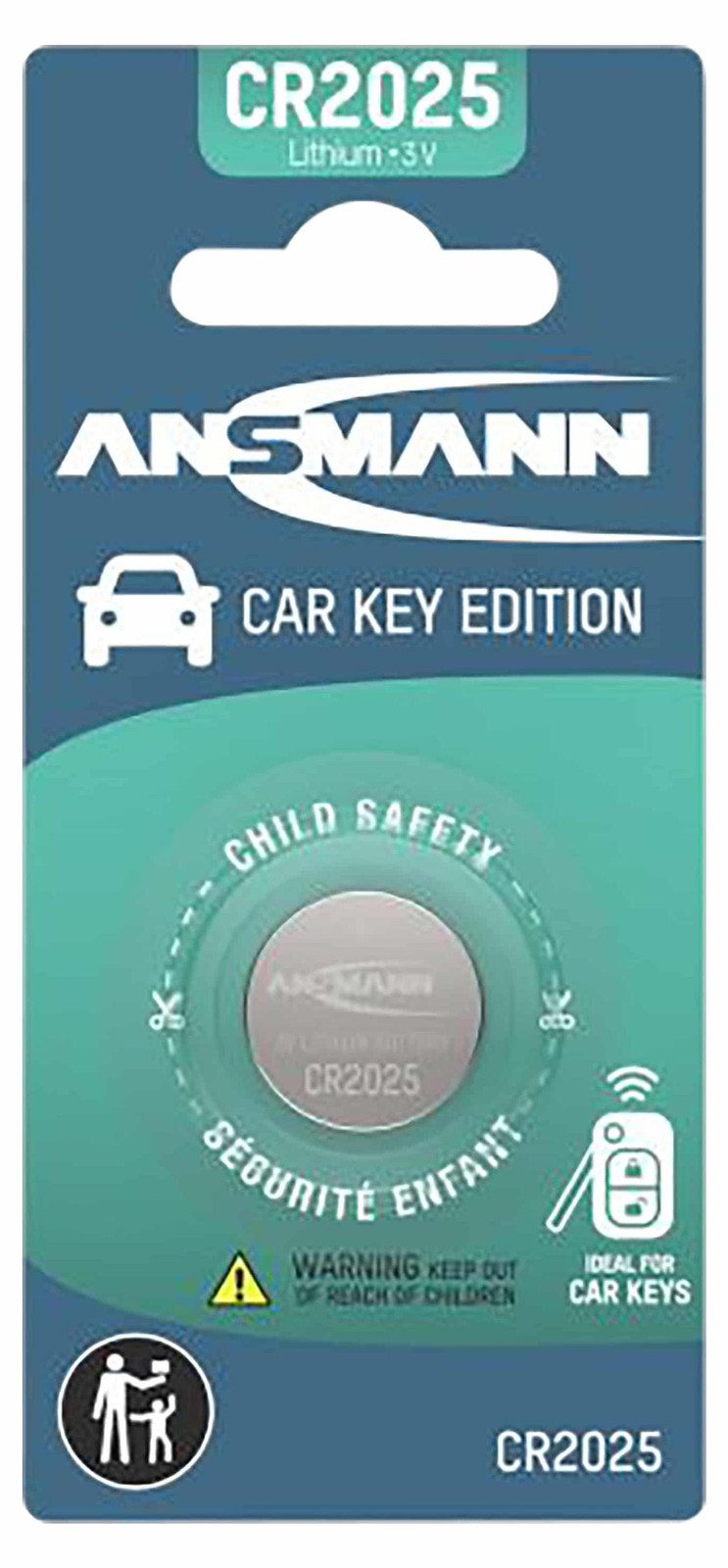 Ansmann CR2025 Lithium Knoopcelbatterij 3V, 1 stuk