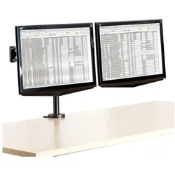Fellowes Doppel Monitorarm Professional Series (Tisch, 26", 10 kg), Monitor Halterung, Schwarz