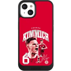 Nivocase Hülle für Apple iPhone 13 Handyhülle NIVOcore Case Schwarz FC Bayern München FCB Joshua Kimmich (Apple iPhone 13), Smartphone Hülle, Schwarz