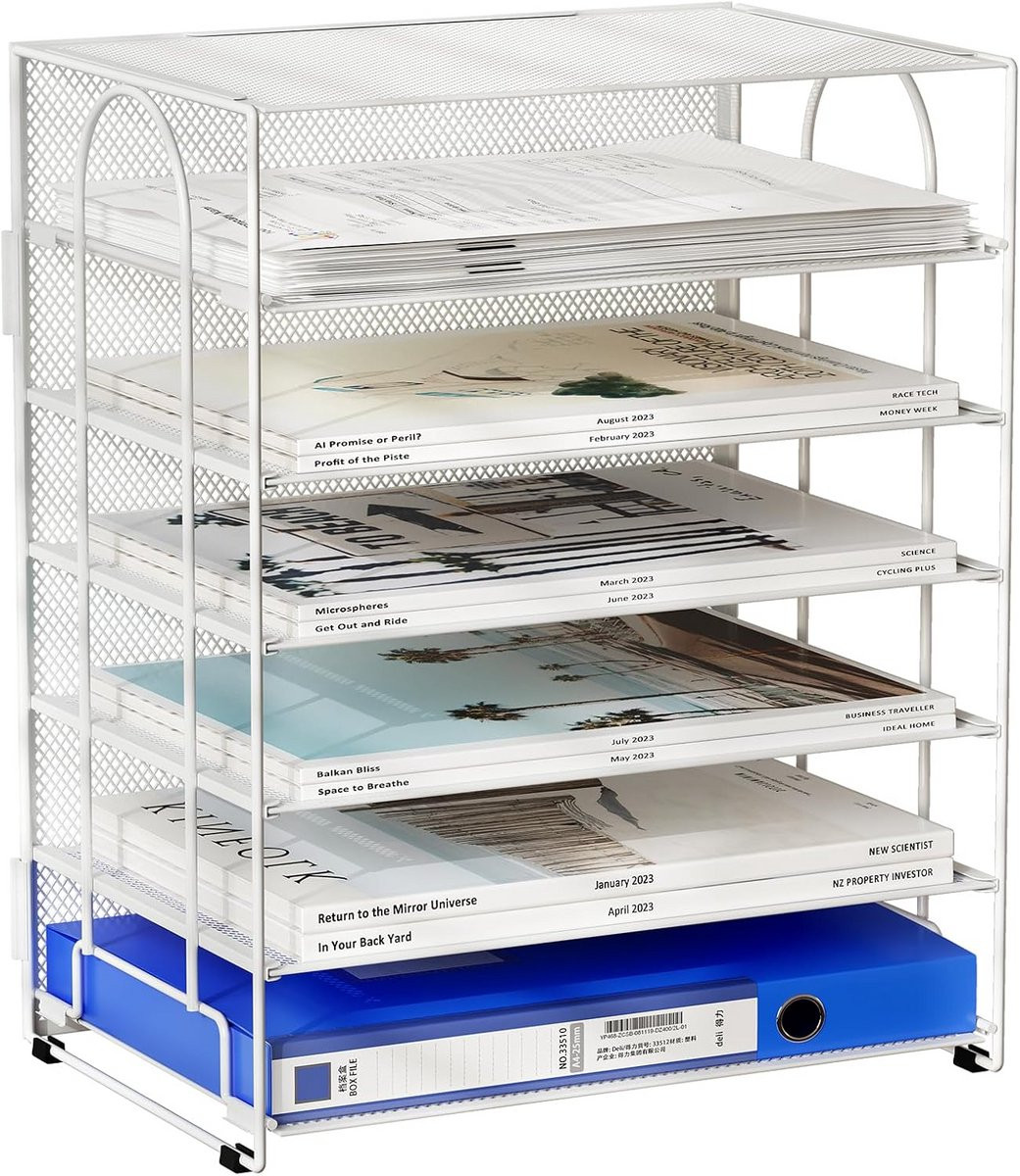 6-laags bureaubureau voor A4-papier - Organiseer je kantoor in stijl
