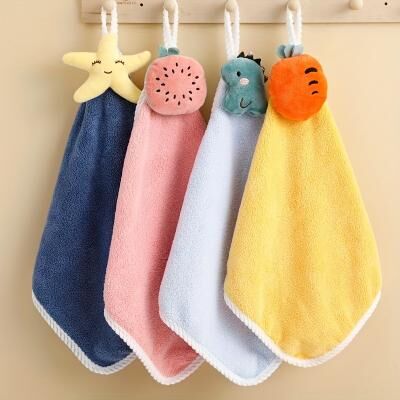 Perfect Picks Market Super Absorbent Hand Towels For Infant, Cute Microfiber Fingertip Towels For Kids Baby, Suitable For Bathroom watermelon 1pc