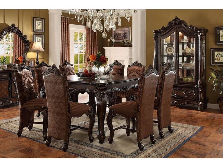 JVmoebel Esstisch Barock Tisch aus echtem Holz im Antik Stil, klassisch braun (Packung, 1-St., Tisch), Made in Europa
