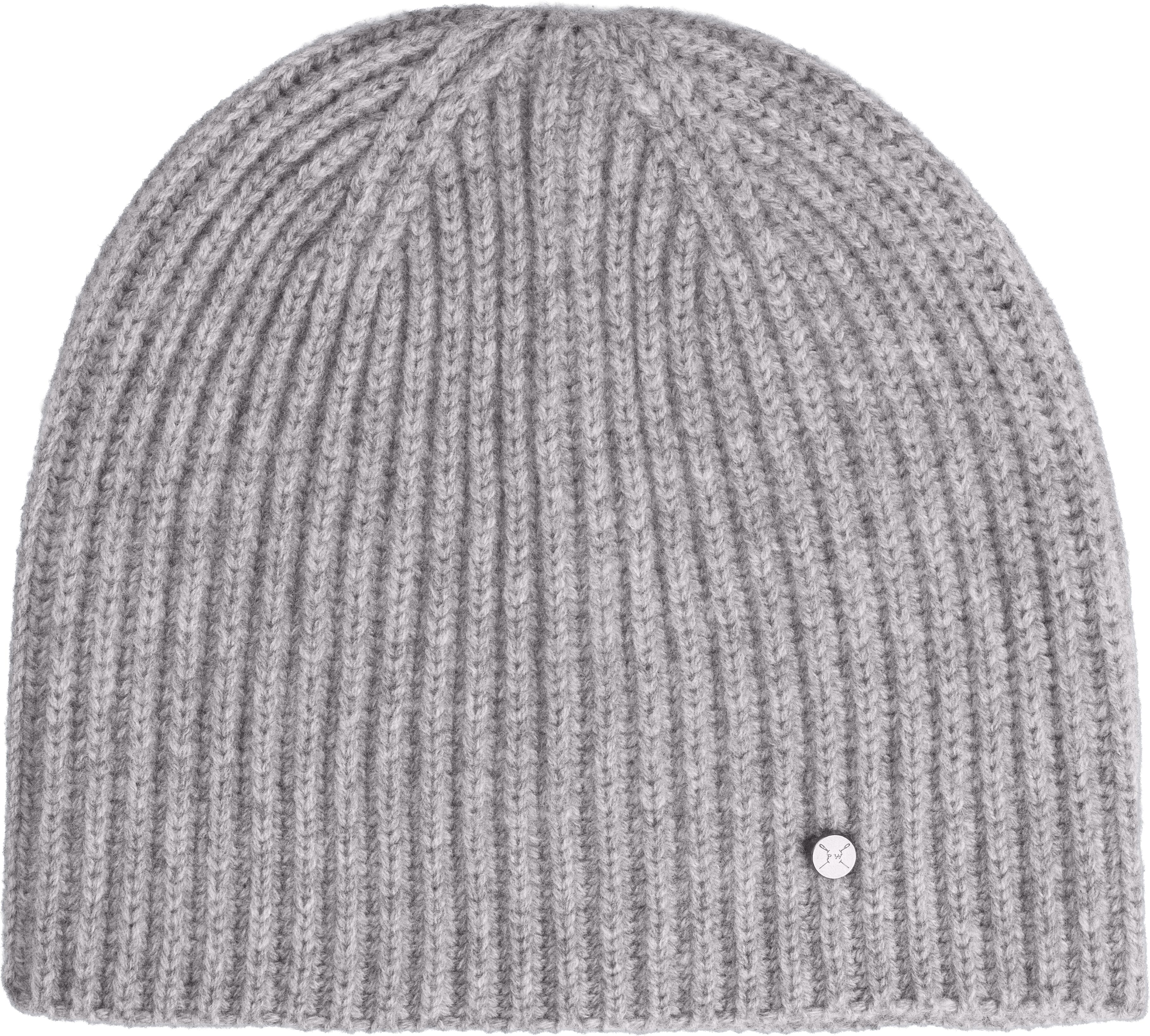 Strickmütze PEARLWOOD "TONI", Damen, grau (graphite), Wolle, Mützen Strickmütze, schlichtes Design - lässt sich vielseitig kombinieren graphite Einheitsgröße
