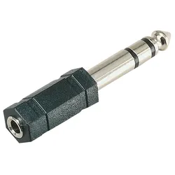 HA 37 - 6,3 mm Stereo Klinken Stecker auf 3,5 mm Stereo Klinken Buchse
