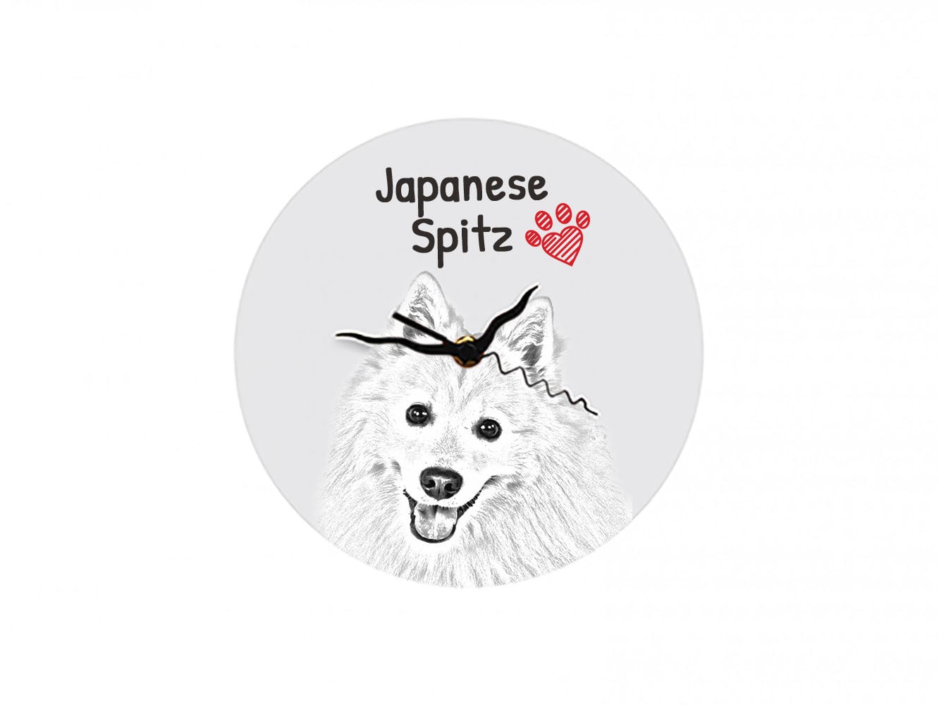 Art-Dog Wandklok Japanse spits