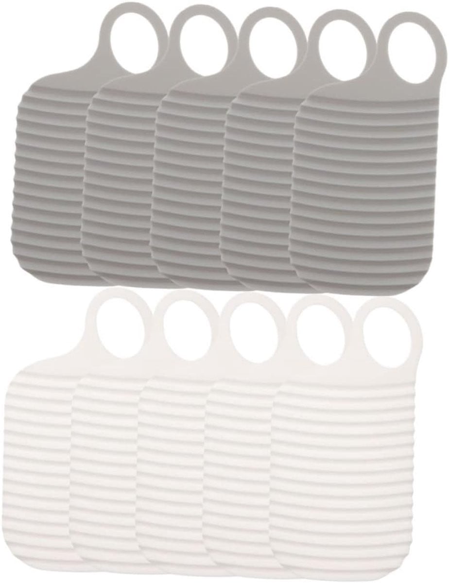 Wasbord Set van 10 stuks voor handwas kleding in wit grijs