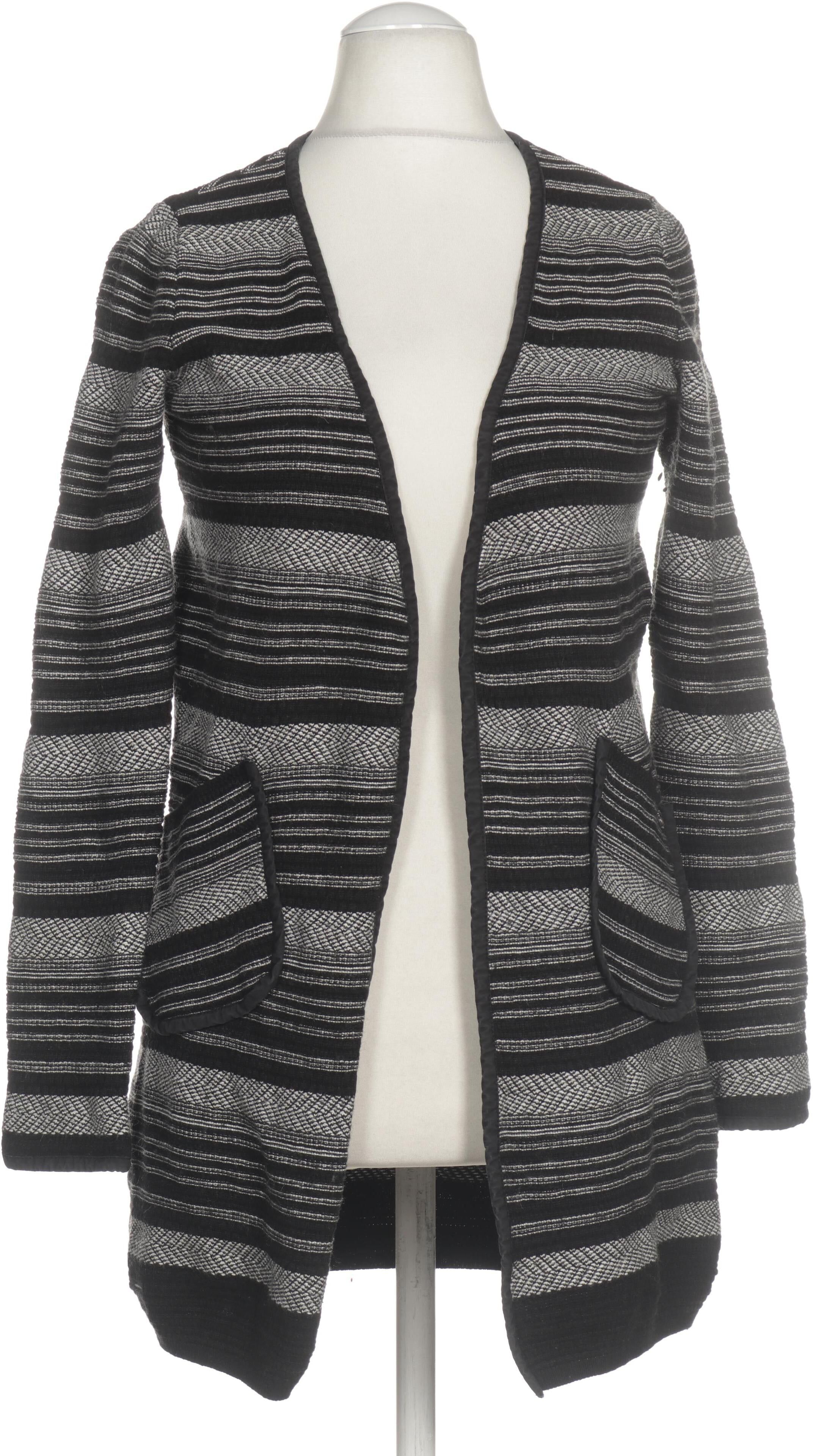 Taifun Damen Strickjacke, Schwarz, Gr. EU 36, Baumwolle / Wolle - Second Hand
