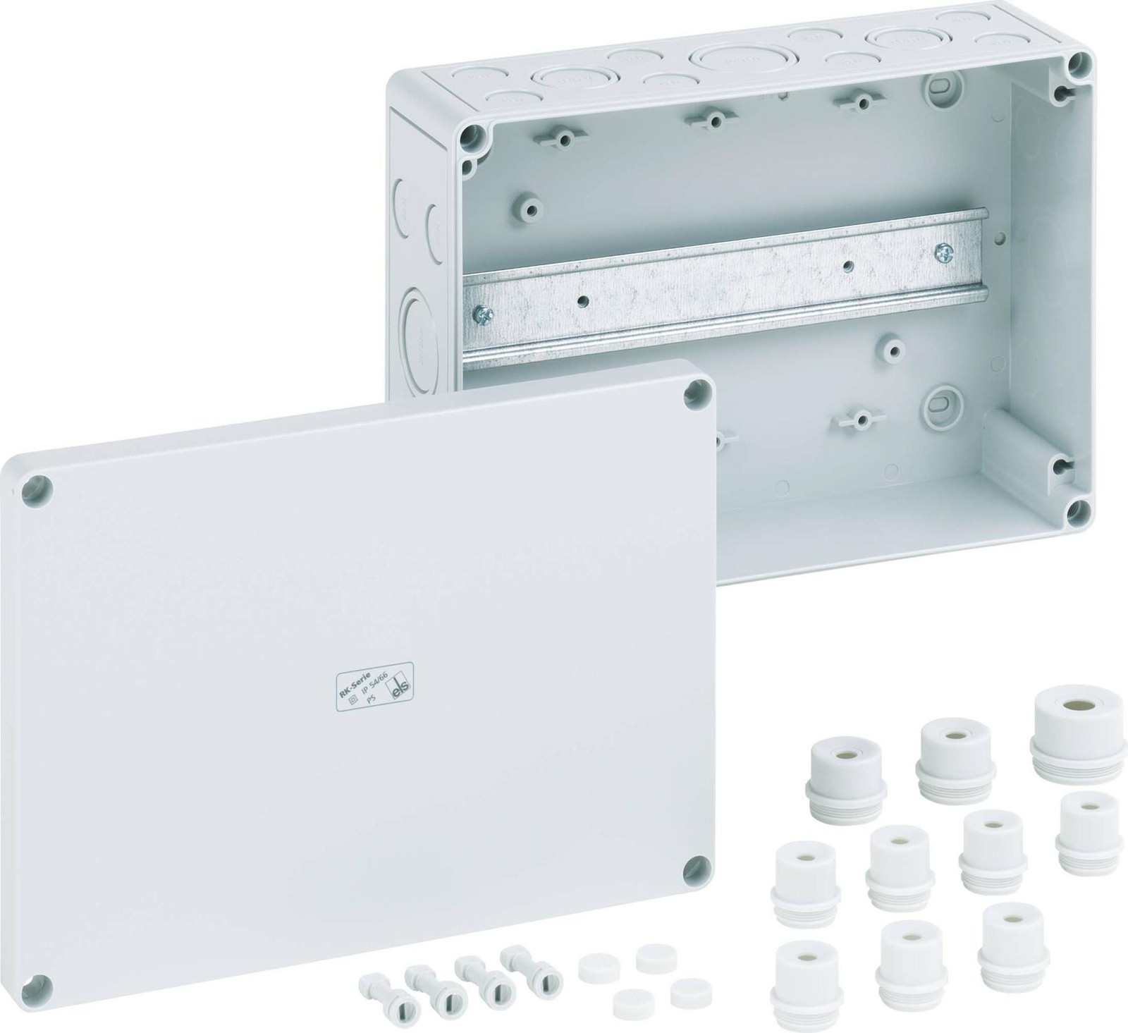 Spelsberg RK 4/25L klemmenkast serie, ongeverfd, inclusief accessoires