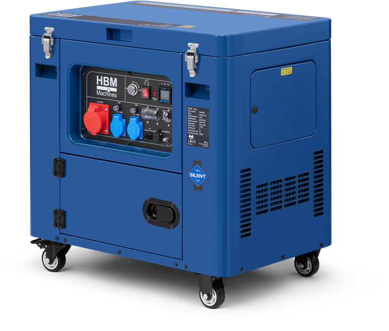 HBM generatore 6500 W, 230/400 V, diesel