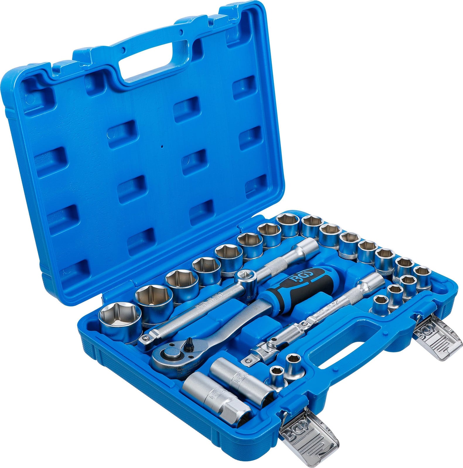 BGS Technic 27-delige set sleutels, 12,5 (1/2 inch), 8-32 mm