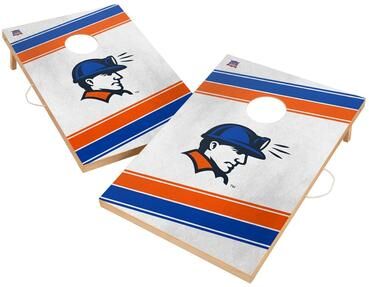 Skip's Garage Wisconsin Platteville Pioneers Regulation 2x4 Cornhole Set