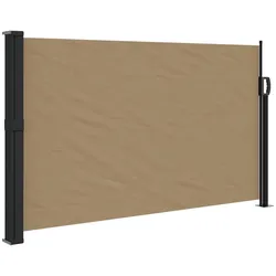 vidaXL Seitenmarkise Ausziehbar Taupe 120x600 cm