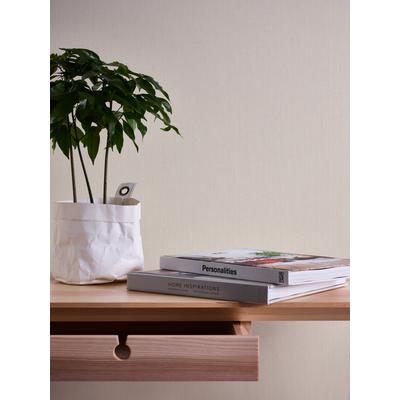 Vliestapete A.S. CRÉATION "Casual Living Struktur-Tapete Weiß Unitapete Streifen Landhaus", beige (beige,creme), B:0,53m H:0,02m L:10,05m, Vlies, Tapeten, Vliestapete gestreift für Schlafzimmer Küche Wohnzimmer Struktur Flur