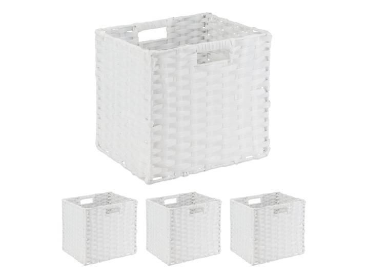 Aufbewahrungskorb 4er-Set Weiss