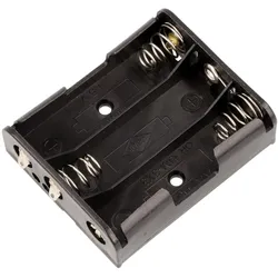 COMF Batteriehalter 3xAA, Lötanschluss, Kunststoffgehäuse, für Elektronik und DIY-Projekte