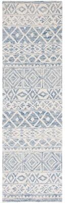 Lauren Ralph Lauren Handmade Theresa Blue Geometric Wool Area Rug