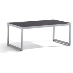 Sieger Loungetisch 110x60x44cm graphit, Tischplatte Spraystone eisengrau