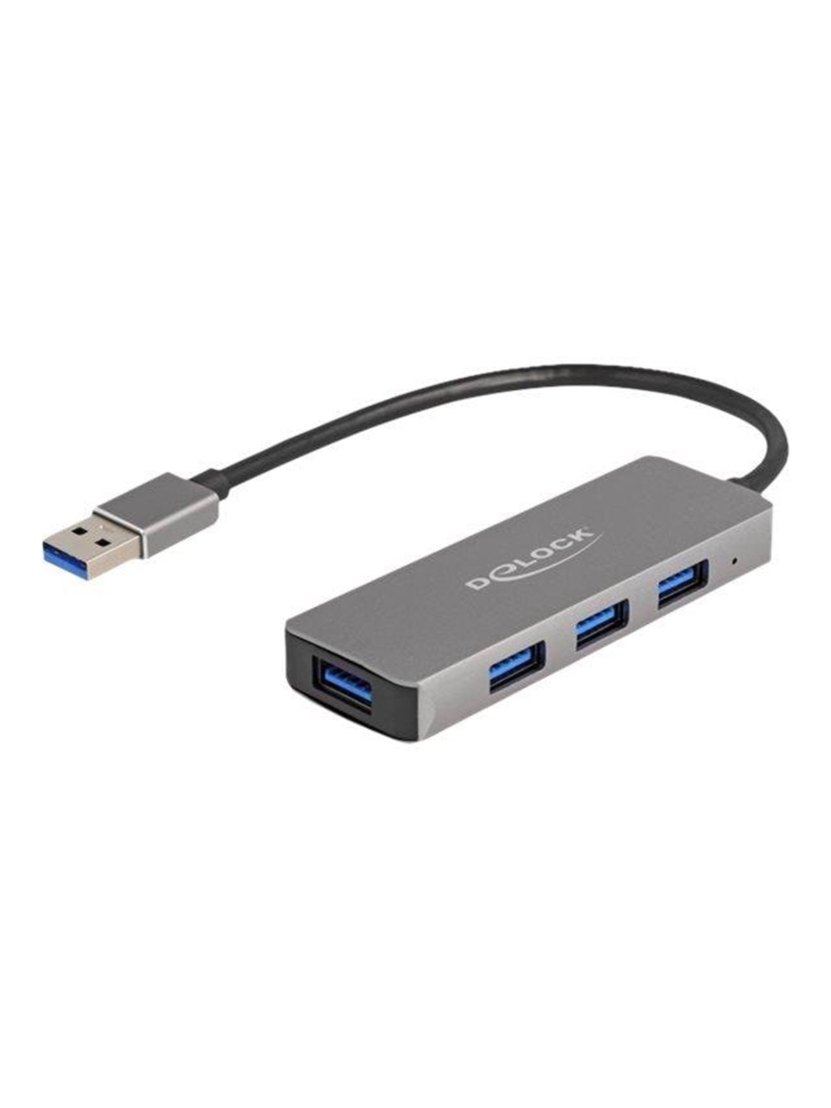 DeLOCK USB Type-A Hub - 4 Ports USB-Hubs - USB 3.2 - 4 - Grau
