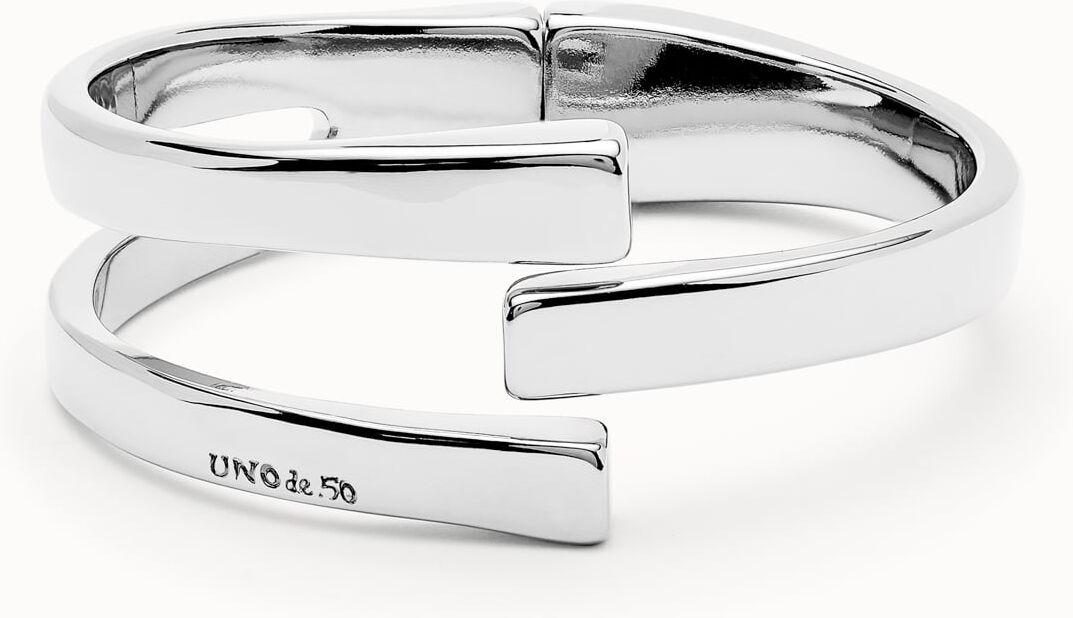 UNOde50 Pulsera rigida bañada en plata de ley Plateado L