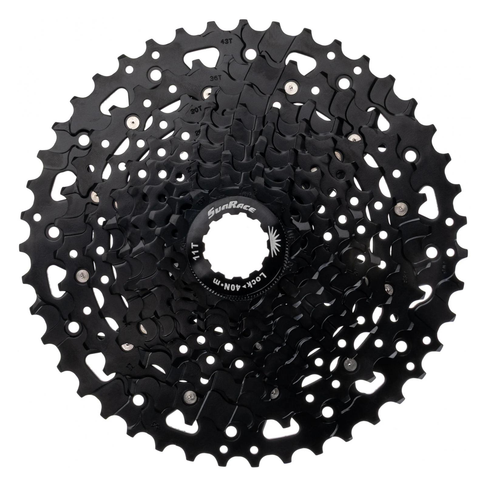 SunRace Sturmey-Archer Damen Us700 10-Speed Linkglide-cues Compatible U-Serie Kassette, Schwarz, 11- (10-fach, 11-43) (CSUS700.TA30.ES0.BX)