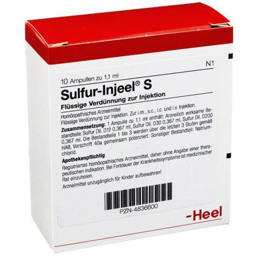 Sulfur Injeel S Ampullen 10 St
