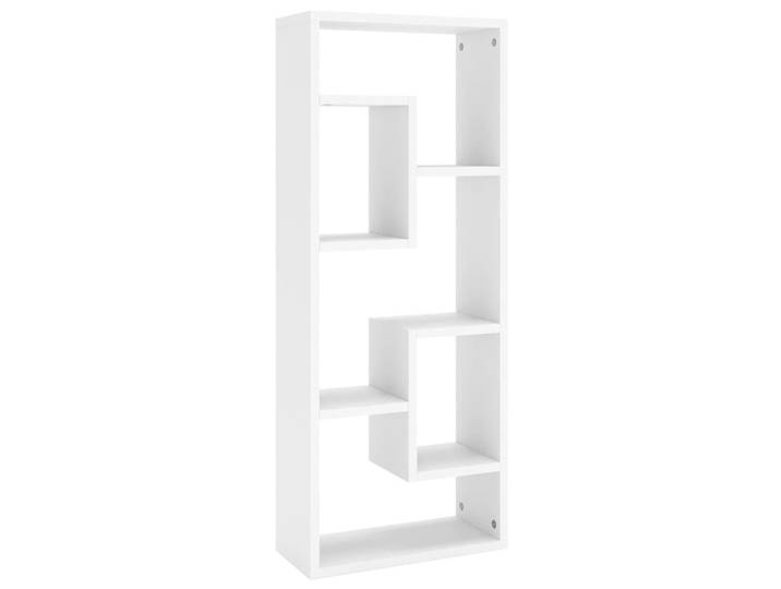 vidaXL Wandregal mit Reichlich Stauraum 36/16/90 cm aus Holzwerkstoff Weiß, Strukturbuche, Rechteckig, 36x90x16 cm, Wohnzimmer, Regale, Wandregale