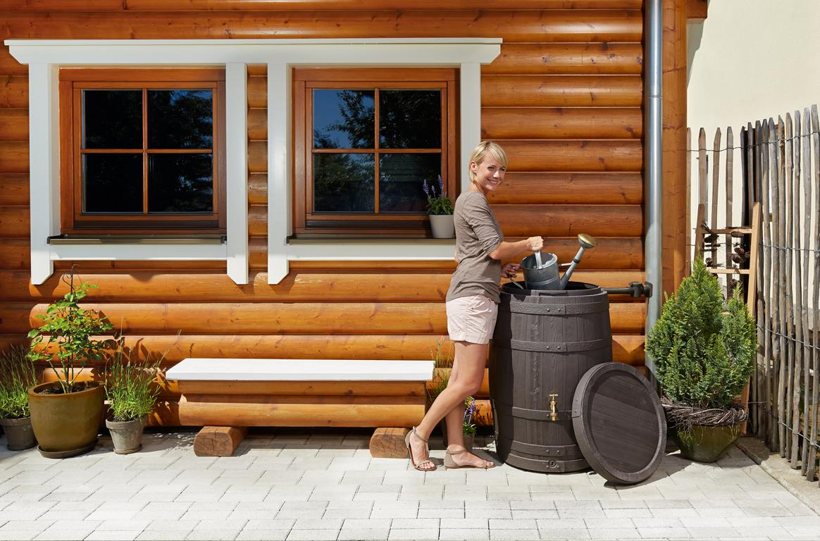 GRAFOTTOGMBH BARRICA Regenfass 420 L, dunkelbraun 16895217
