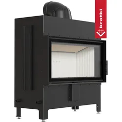Kamineinsatz aus Stahl KRATKI LUCY 16 kW Ø 200