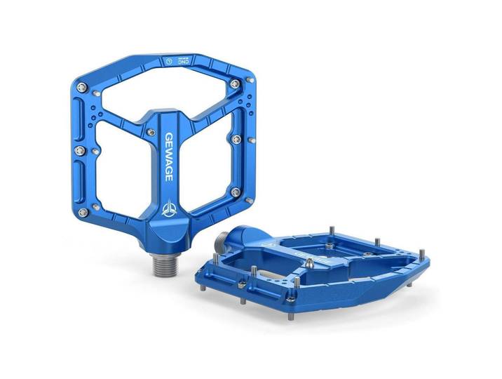 Fahrradpedale CNC Aluminium blau, Blau, Metall, 10.4x1.5x11 cm, Freizeit & Co, Sport & Fitness, Fahrräder, Fahrradzubehör