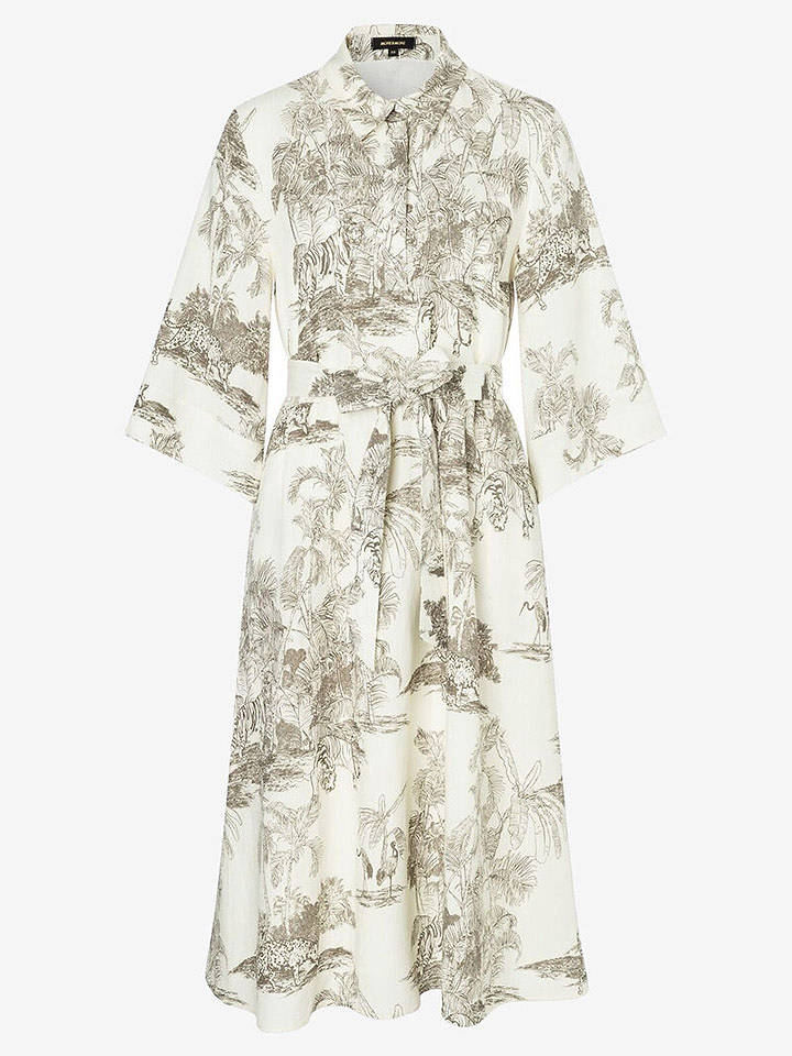 More & More Hemdkleid in Creme/ Khaki - 34