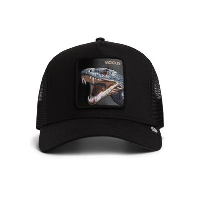 Snapback Cap GOORIN BROS. "Cap OG Trucker", Damen, schwarz (vicious trucker), Obermaterial: 57% Polyester PES. 43% Baumwolle CO., Caps