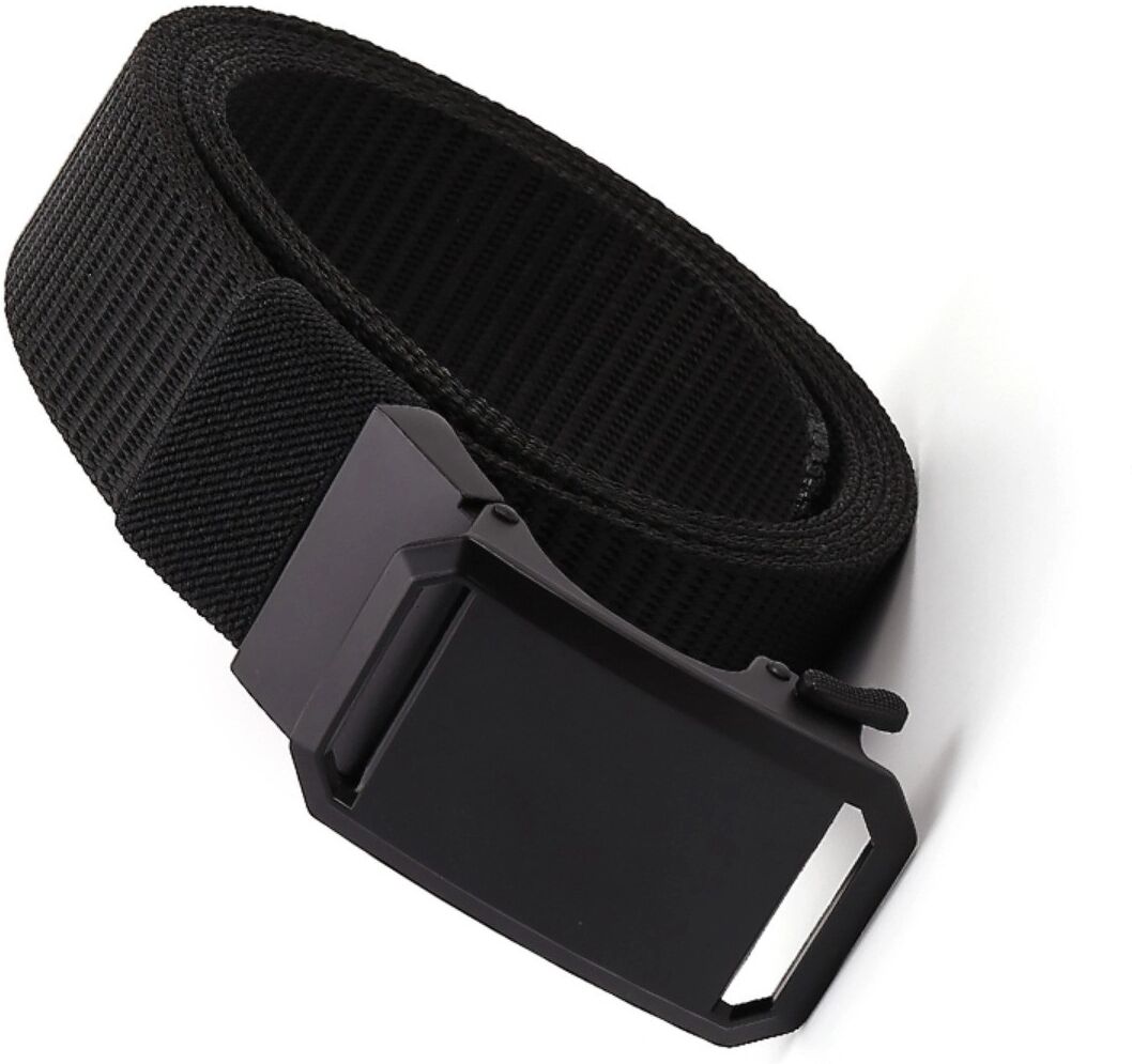 INF Taktischer Gürtel (2er-Pack) Elastischer Nylon-Gürtel mit Ratschen-Schnellverschluss, 1.5 inch Standardbreite, Bequemer Sitz Schwarz