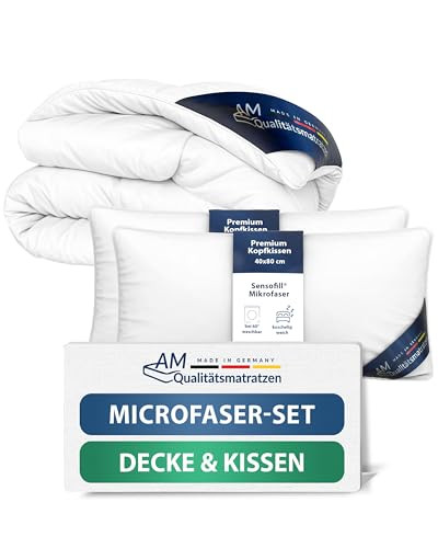 DormiGood Premium All-Season Dekbedset met Kussen - Microvezelvulling - Allergievriendelijk - OEKO-TEX gecertificeerd - Dekbed 200x200 cm, Kussen 40x80 cm