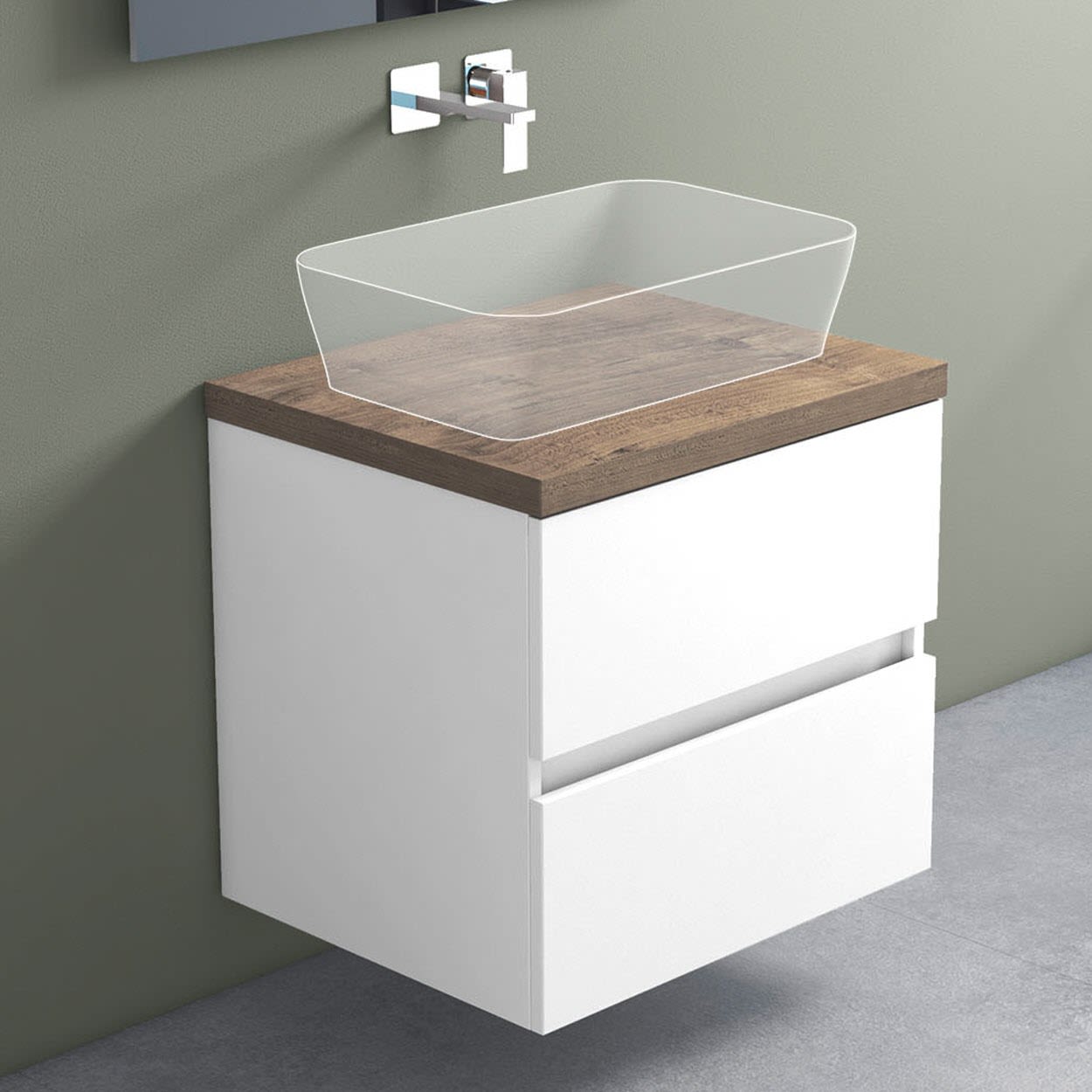 progettobagno Evo Terra Waschtischkonsole 60 cm