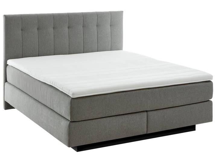 Beldomo Sleep Boxspringbett BX MIAMI, grau, Stoff