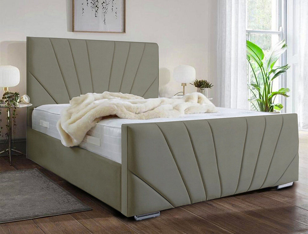 Etta Avenue Ebenezer Upholstered Bed Frame Asphalt Single (3')