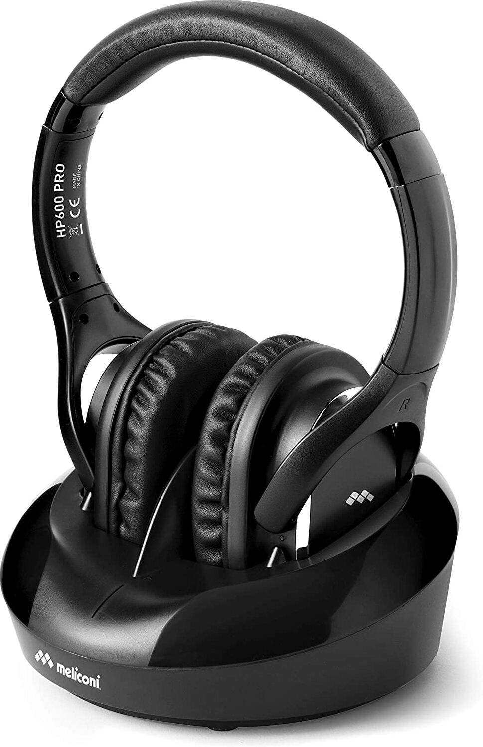 Meliconi Hp 600 Pro Cuffia Tv Wireless Senza Fili Portata 30 Metri Colore Nero - Hp 600 Pro