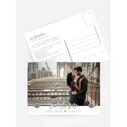 Save the Date Karten selbst gestalten mit Spruch und Fotos im Onlinedesigner bei Meine-Kartenmanufaktur.de