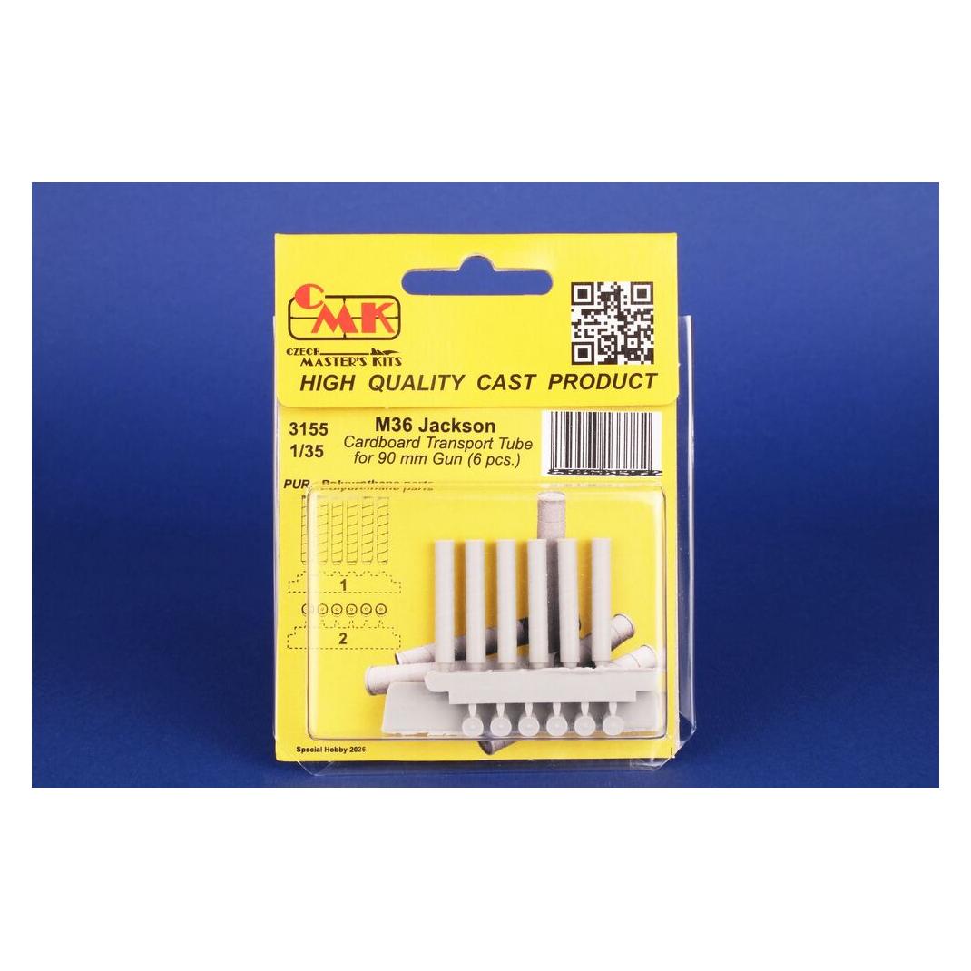 CMK M36 Jackson Cardboard Transport Tube for 90 mm Gun (6 pcs.) (129-3155)