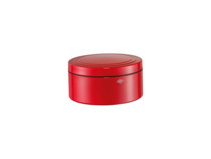 WESCO Gebäckdose Classic Line in der Farbe rot, pulverbeschichtetes Stahlblech, 4 Liter Volumen, schließt dicht